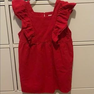 Shien Red Pinafore dress size 100/3-4yrs